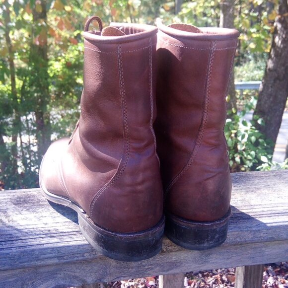 Leather Lace Up Boots - Picture 4 of 6